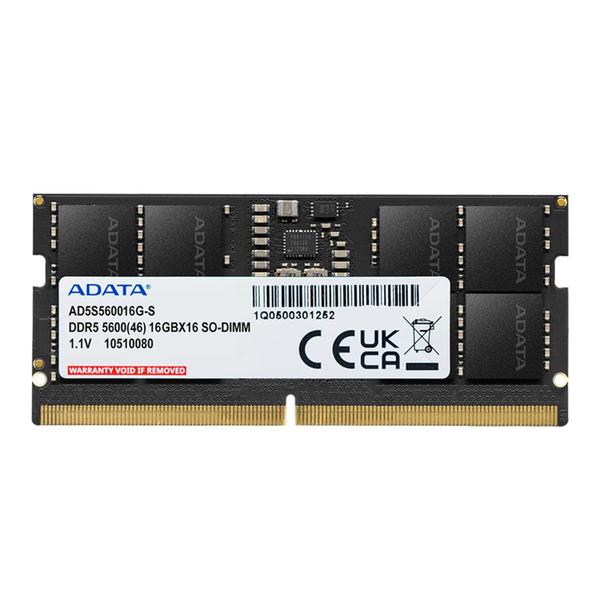 Módulo de memória RAM ADATA DDR5 16GB 5600MHz SODIMM Notebook