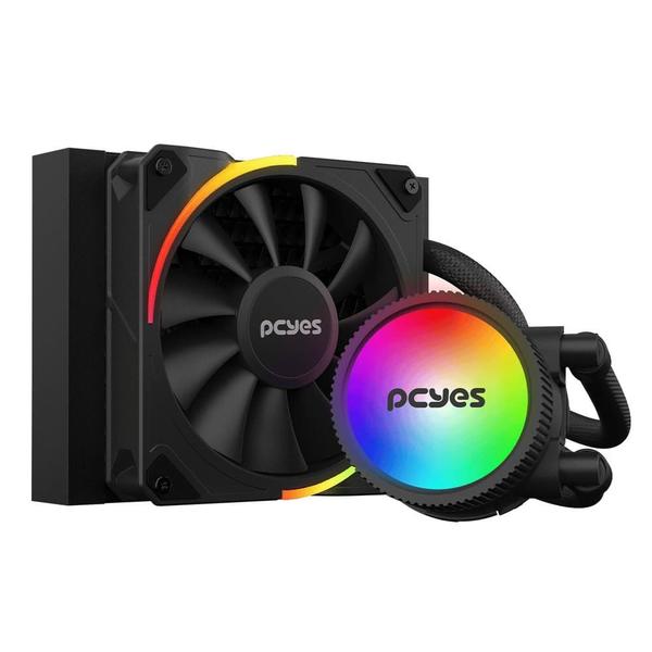 Water Cooler PCYES Sangue Frio 3 ARGB BLACK Vulcan 120MM - TDP 200W - ARGBSF3120BR