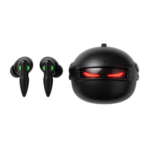 Fones Bluetooth Gamer Premium LED Case Capacete Olhos LED