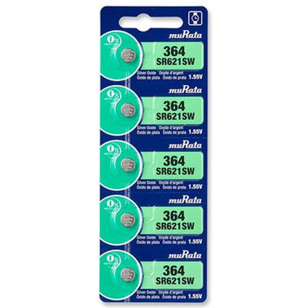 Bateria Botão 364 SR621SW Murata Cartela c/ 5 un Bateria Botão 364 SR621SW Murata Cartela c/ 5 un