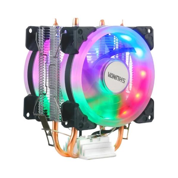 Cooler De CPU AMD Intel Com 2 Tubos De Calor Para Processadores AM4 LGA1700 LGA2011 1151 1155 1200