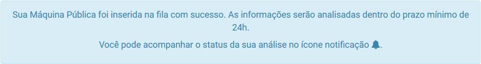 Tempo médio para a liberação do projeto público