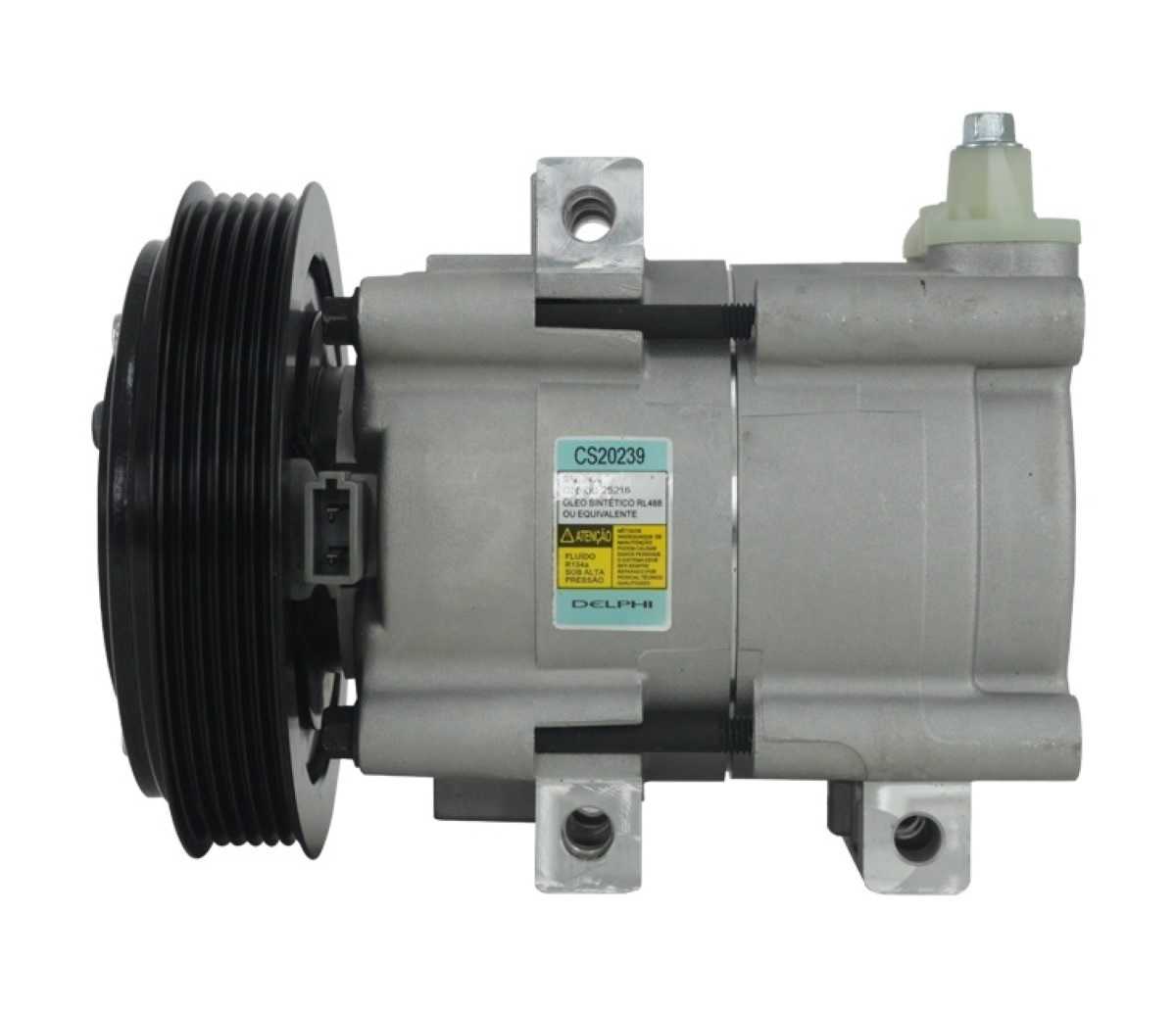 COMPRESSOR FORD ECOSPORT ATE 2006/ FIESTA ATE 2006/ KA ATE 2007/ F250 GASOLINA - 12V POLIA 6PK 148MM