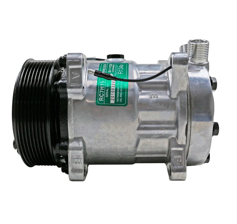 Compressor 7H15 8 Orelhas 12V Saida Cima 8PK 119MM Case Mxm/Holland Tm 4711