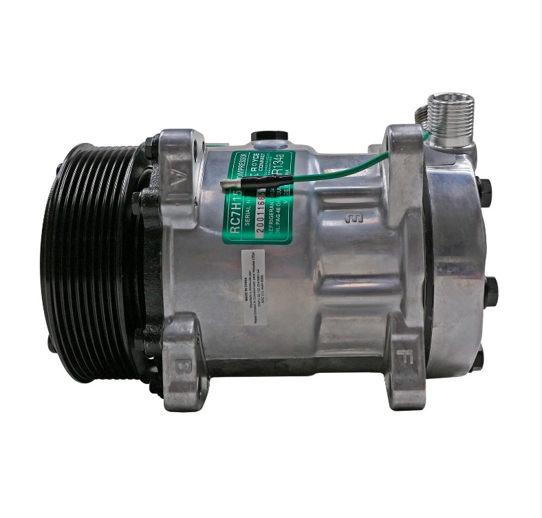 Compressor 7H15 Caminhão Man Tgx 2010>/ VW Meteor Motor Man 2020> 24V Modelo SD4762 8 Orelhas Polia 8PK 119MM OEM: 2V3820803