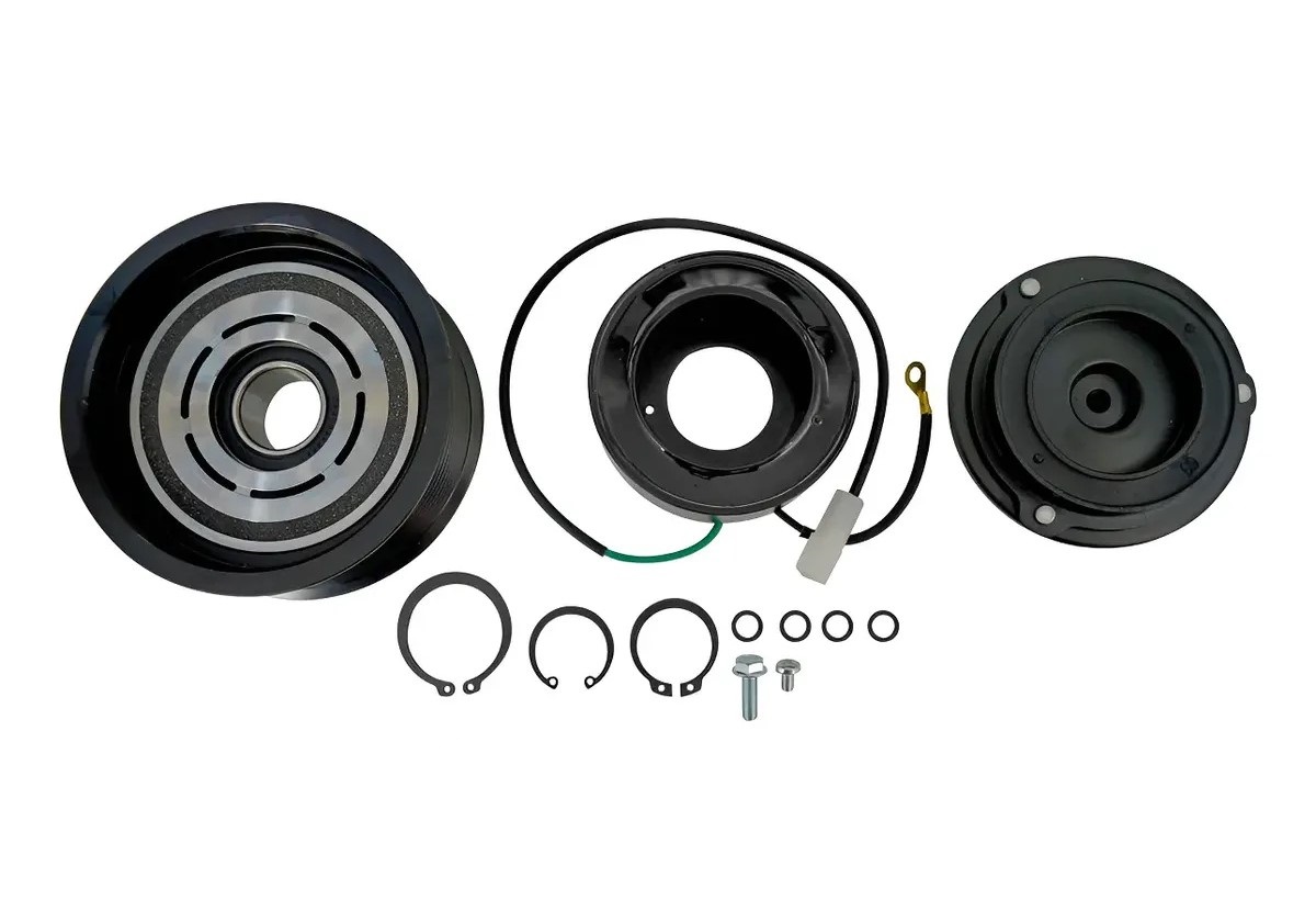 CONJUNTO EMBREAGEM COMPRESSOR DENSO 7SBU AXOR/ACTROS/ATEGO 11PK 24V