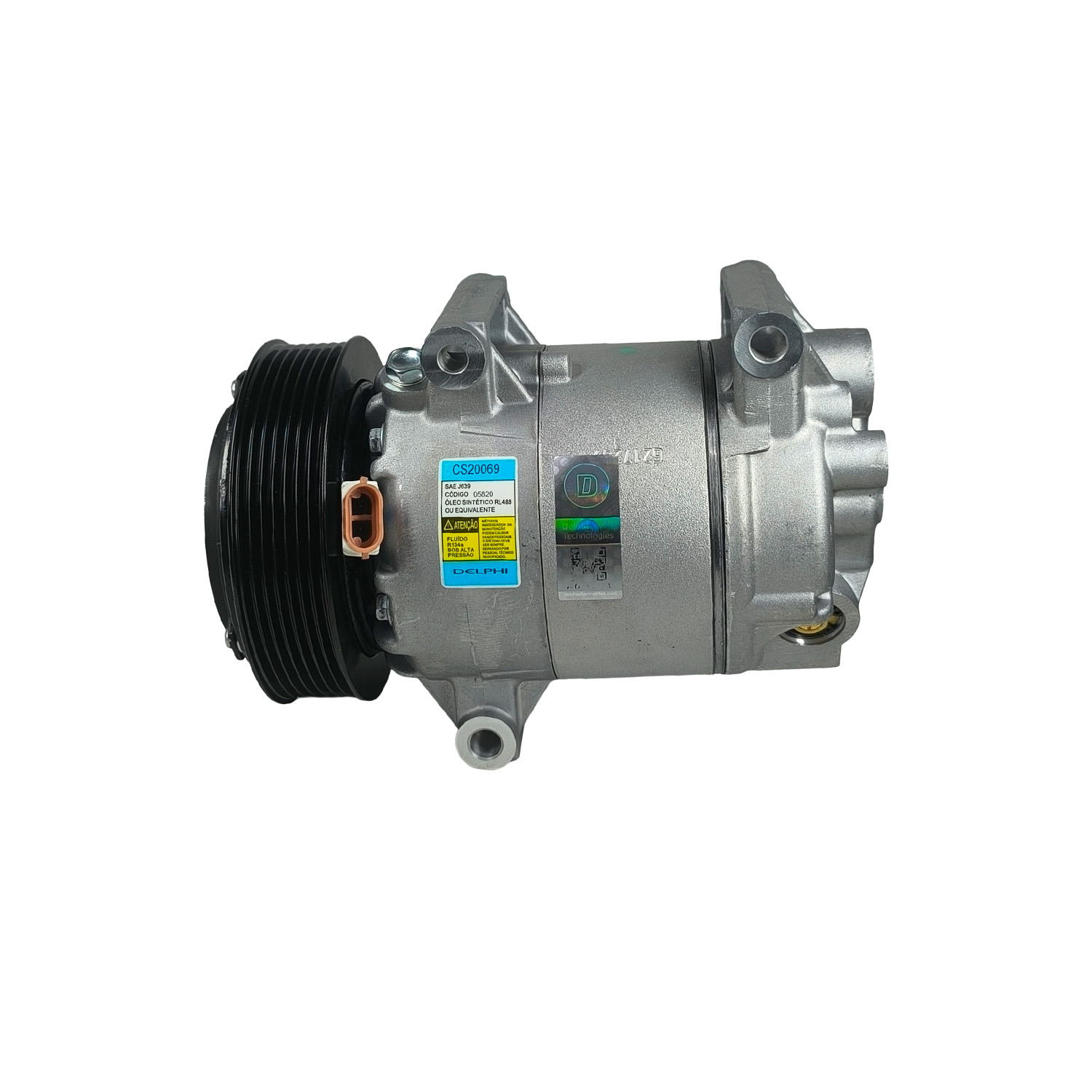 COMPRESSOR RENAULT MEGANE 2.0 2007 ATE 2011/ SCENIC 2.0 2007 ATE 2011 MOD.CVC - 12V POLIA 7PK 119MM 
