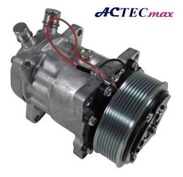 COMPRESSOR 7H15 CAMINHAO MAN TGX 2010>/ VW METEOR MOTOR MAN 2020> 24V MODELO SD4762  8 ORELHAS POLIA 8PK 119MM OEM: 2V3820803