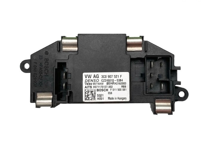 RESISTENCIA AR CONDICIONADO VW JETTA/ PASSAT/ FUSCA/ TIGUAN/ AUDI TT/ Q3/ Q7 /A3 OEM: 3C0907521F / 3C0907521G