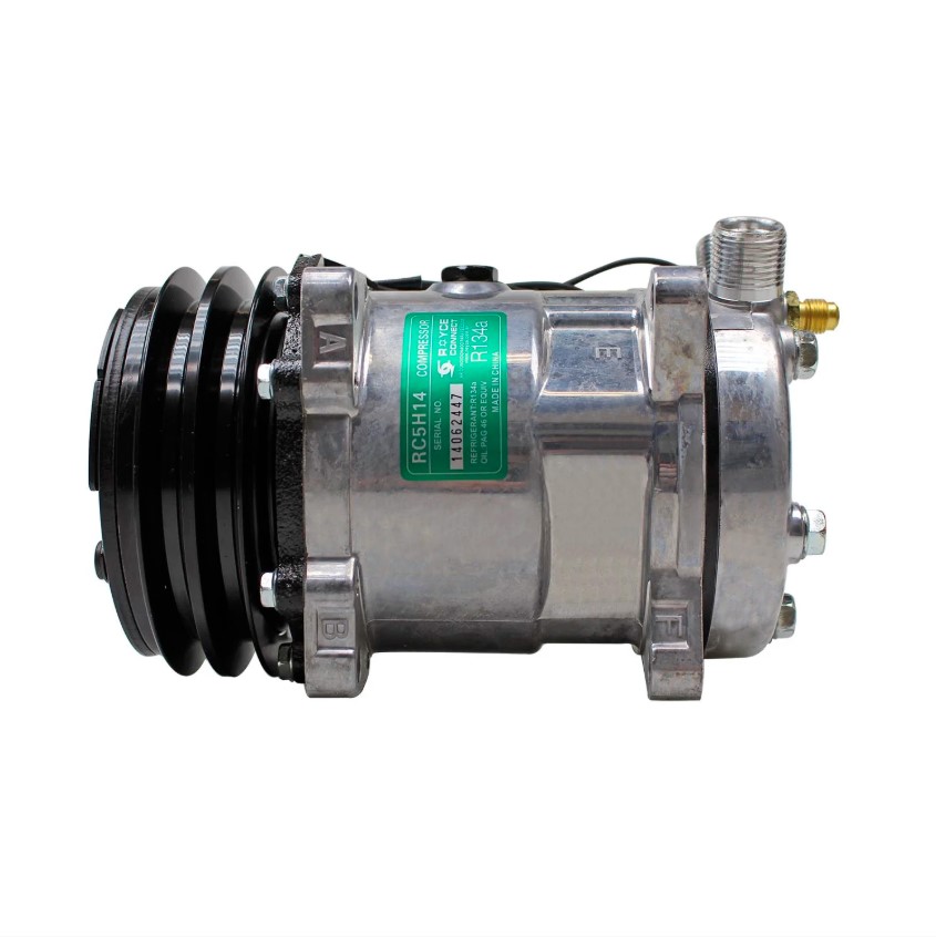 Compressor - 5H14 8 Orelhas 12V Saida Cima 2A 132MM