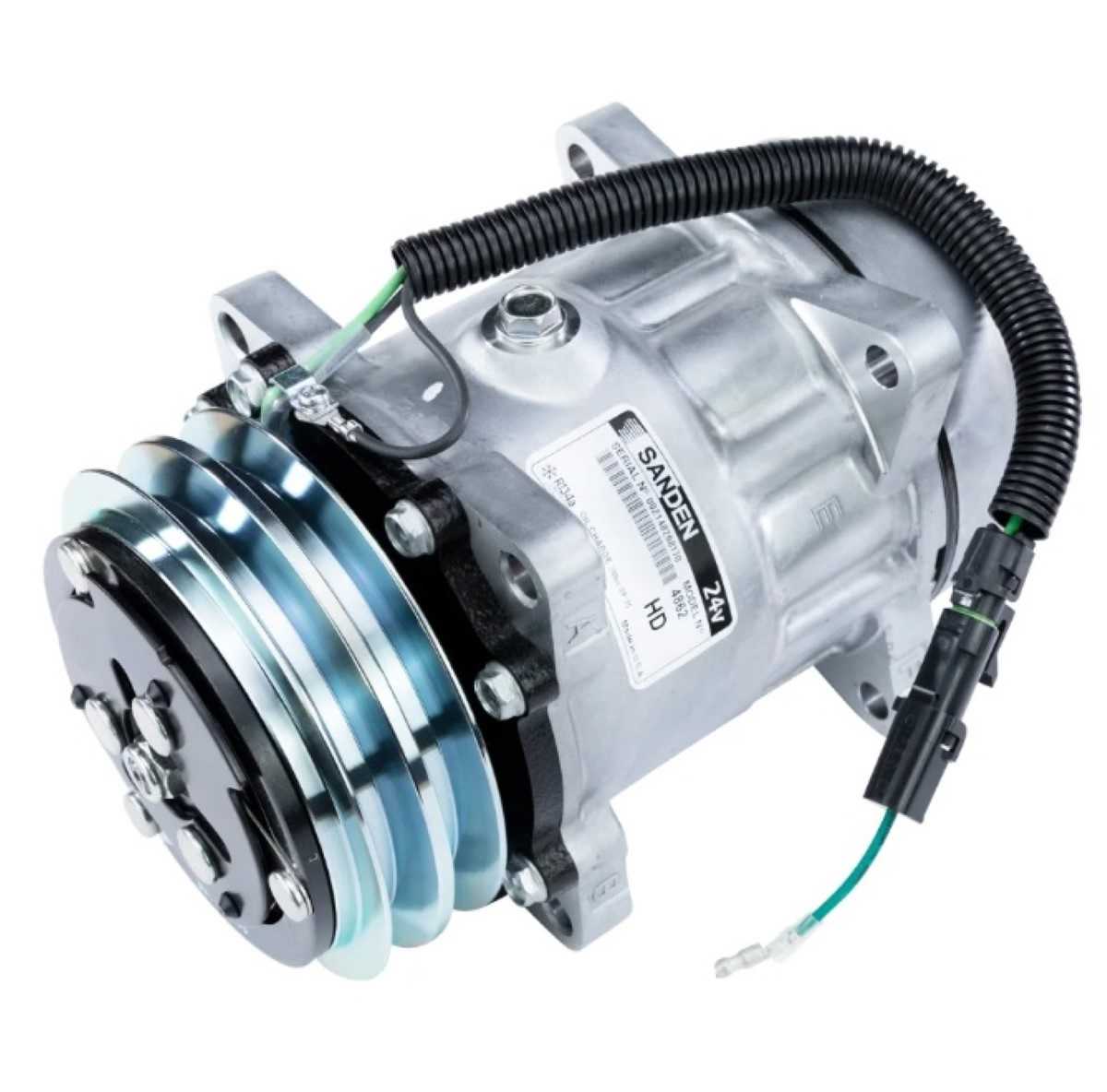 COMPRESSOR 7H15 7H15 8 ORELHAS 24V SAIDA FLEX 2A 125MM *SANDEN 4862*