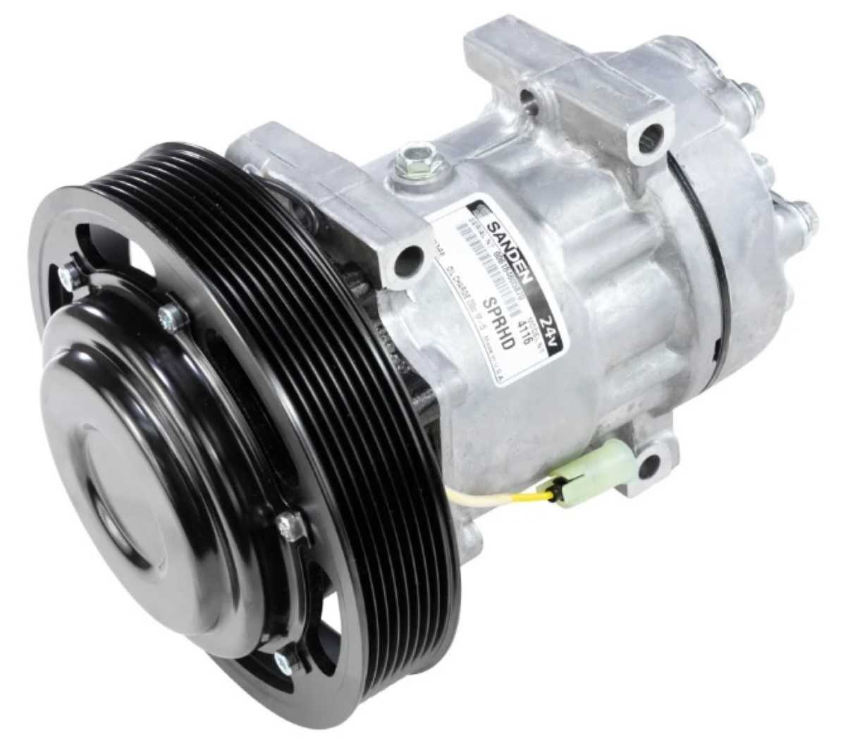 COMPRESSOR VOLVO FH NH FM FMX 2008 EM DIANTE POLIA 180MM 24V  