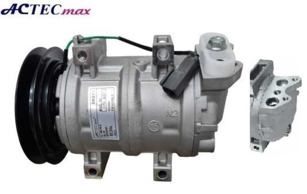 COMPRESSOR JOHN DEERE/KOMATSU/HITACHI/KOBELCO 24V MOD ZEXEL VALEO DKS15CH