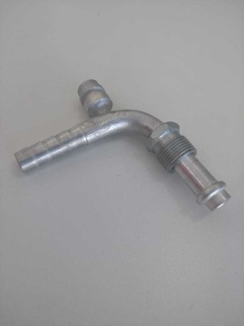 CONEXAO - 8X90 MACHO ROSCA MOVEL ALUM. C/VALV. R134 "DESCARGA"