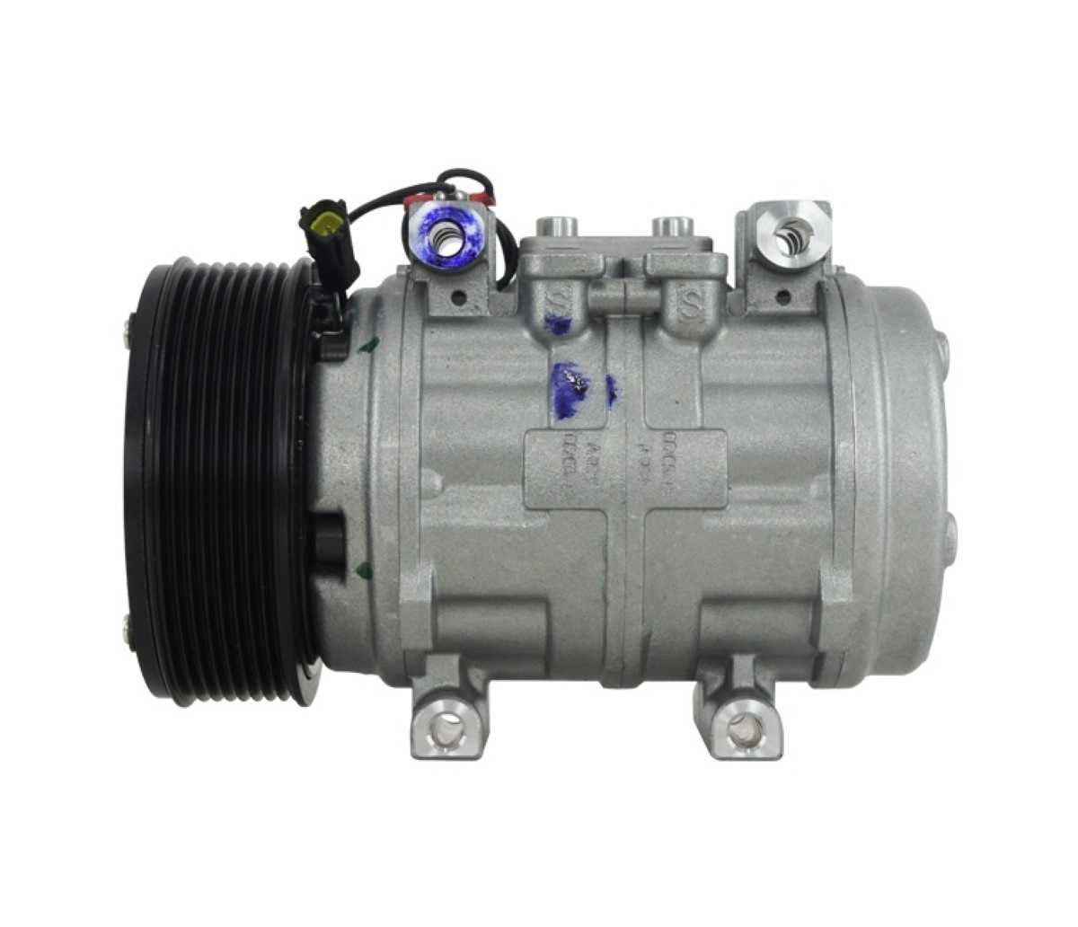 COMPRESSOR CAMINHAO VW CONSTELLATION/ MERCEDES BENZ ACCELO 10P15 PASSANTE 24V POLIA 8PK 120MM  OEM: A9042300811 / 9042300211 / 2R2820803C