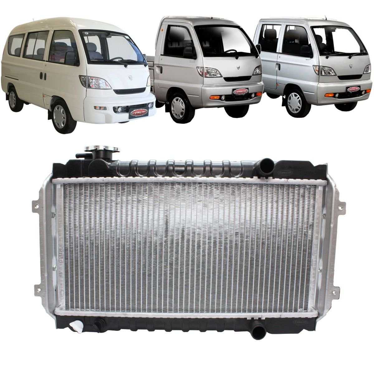 RADIADOR AGUA EFFA PICKUP VAN FURGAO TOWNER JR 2009 A 2021 MANUAL