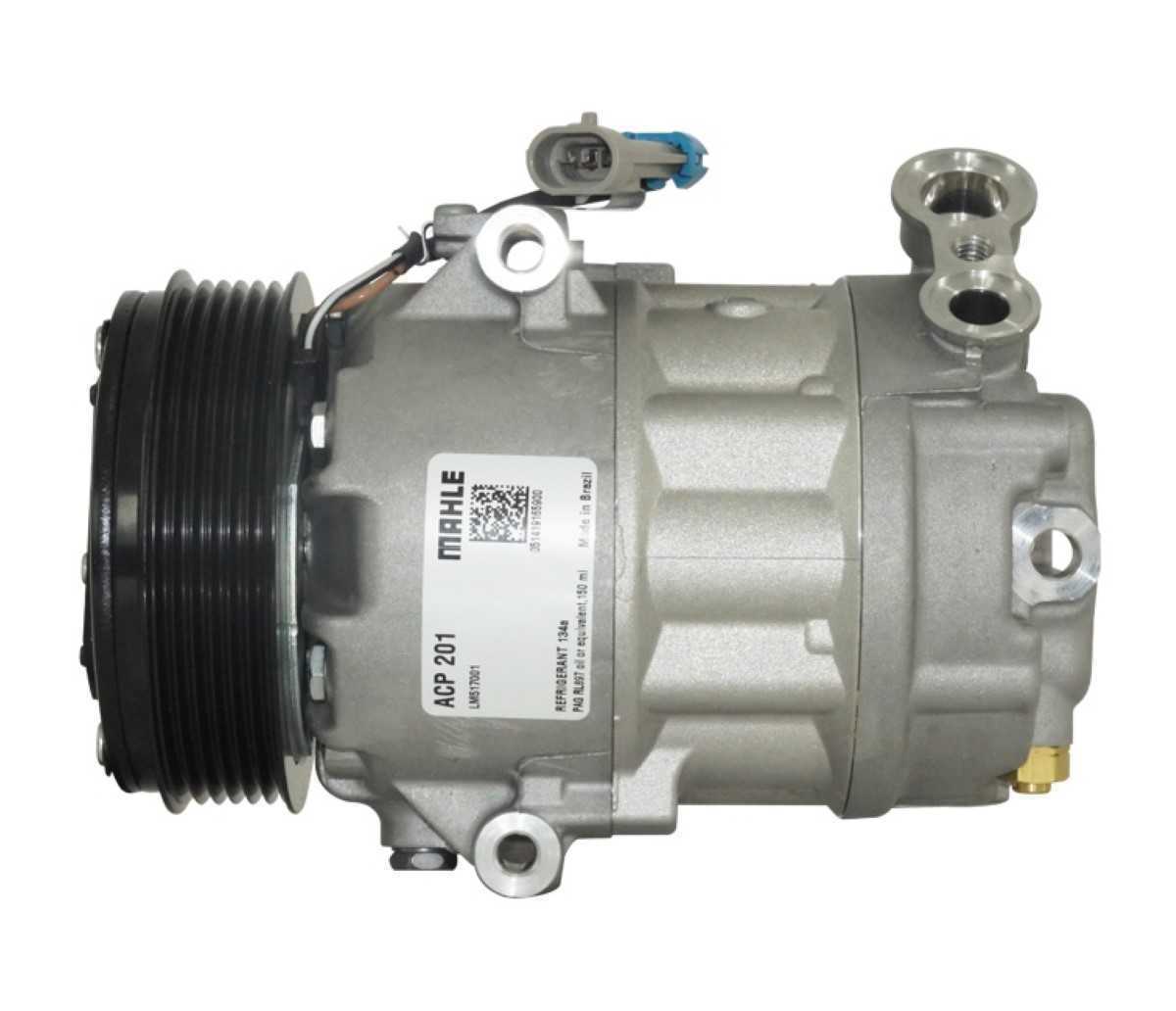 COMPRESSOR CHEVROLET ASTRA 1999>/ ZAFIRA 2003>/ VECTRA 2006> - 12V POLIA 6PK 110MM OEM: 93323221