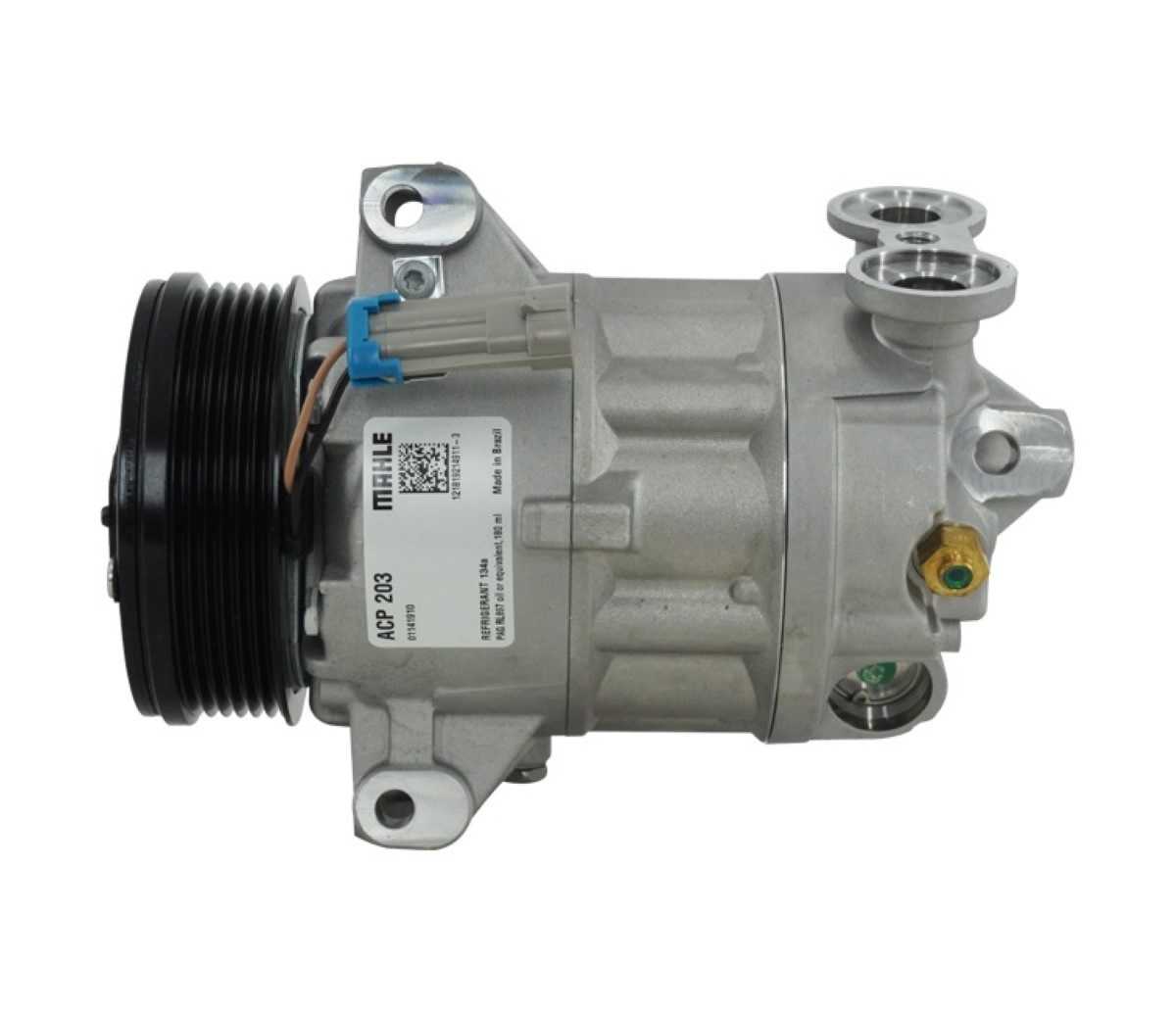 COMPRESSOR CHEVROLET S10 2.4 2.8 / BLAZER 2.4 2.8 2000 ATE 2011 - 12V POLIA 6PK 110MM OEM: 93298740