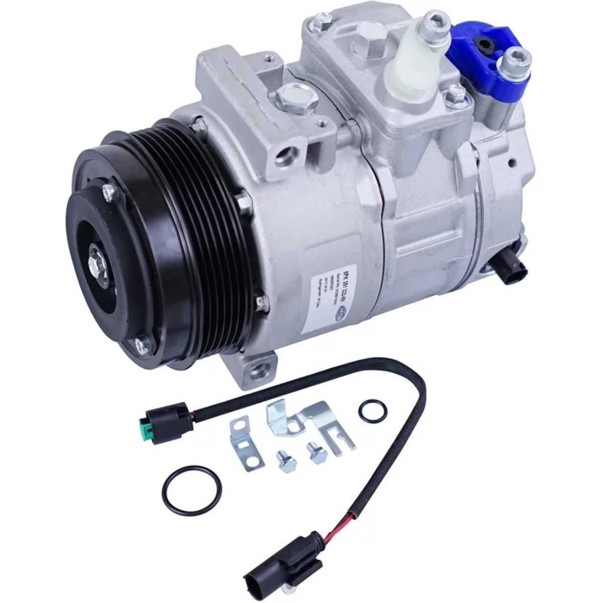 COMPRESSOR MERCEDES BENZ SPRINTER 2012 ATE 2019 LADO ESQUERDO DO MOTOR/ C180 C200 - 12V POLIA 6PK 11