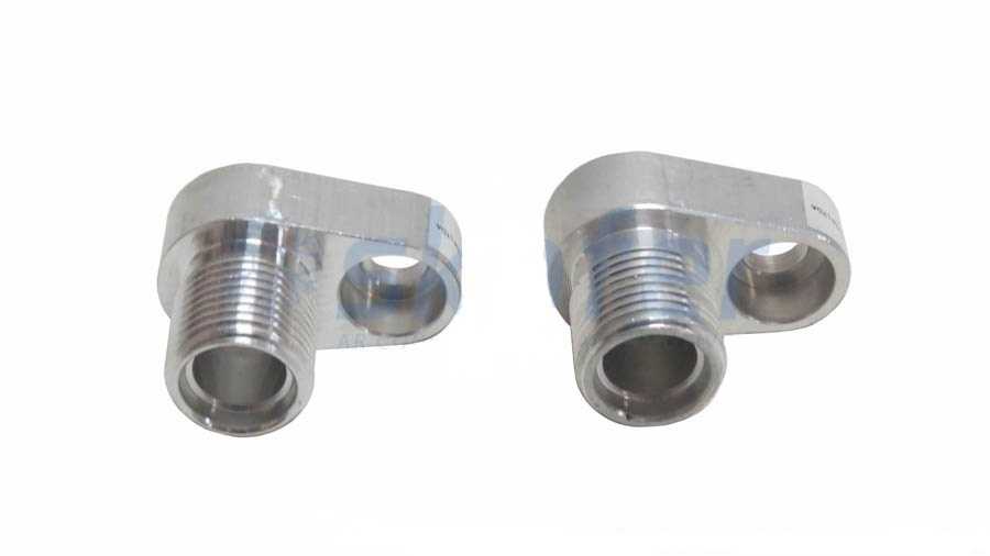 VALVULA CONECTOR ADAPTADOR PARA CONDENSADOR FORD F250/ F350/ F4000 SAIDA 8MM ALUMINIO