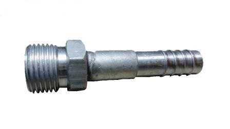 CONEXAO - 6 RETA MACHO ROSCA FIXO ALUMINIO "LIQUIDO"