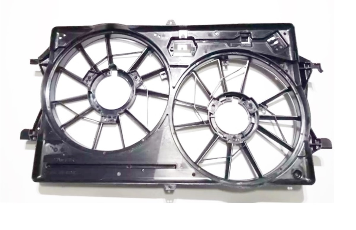 Defletor radiador ford focus 1999 ate 2004 1.8 2.0 zetec *dois eletroventiladores*