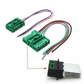 CHICOTE RESISTENCIA DA CAIXA EVAPORADOR RENAULT CLIO 2002>/ MASTER ATE 2009/ CITROEN C3/ C5/ NISSAN TIIDA/ LIVINA/ PEUGEOT 207