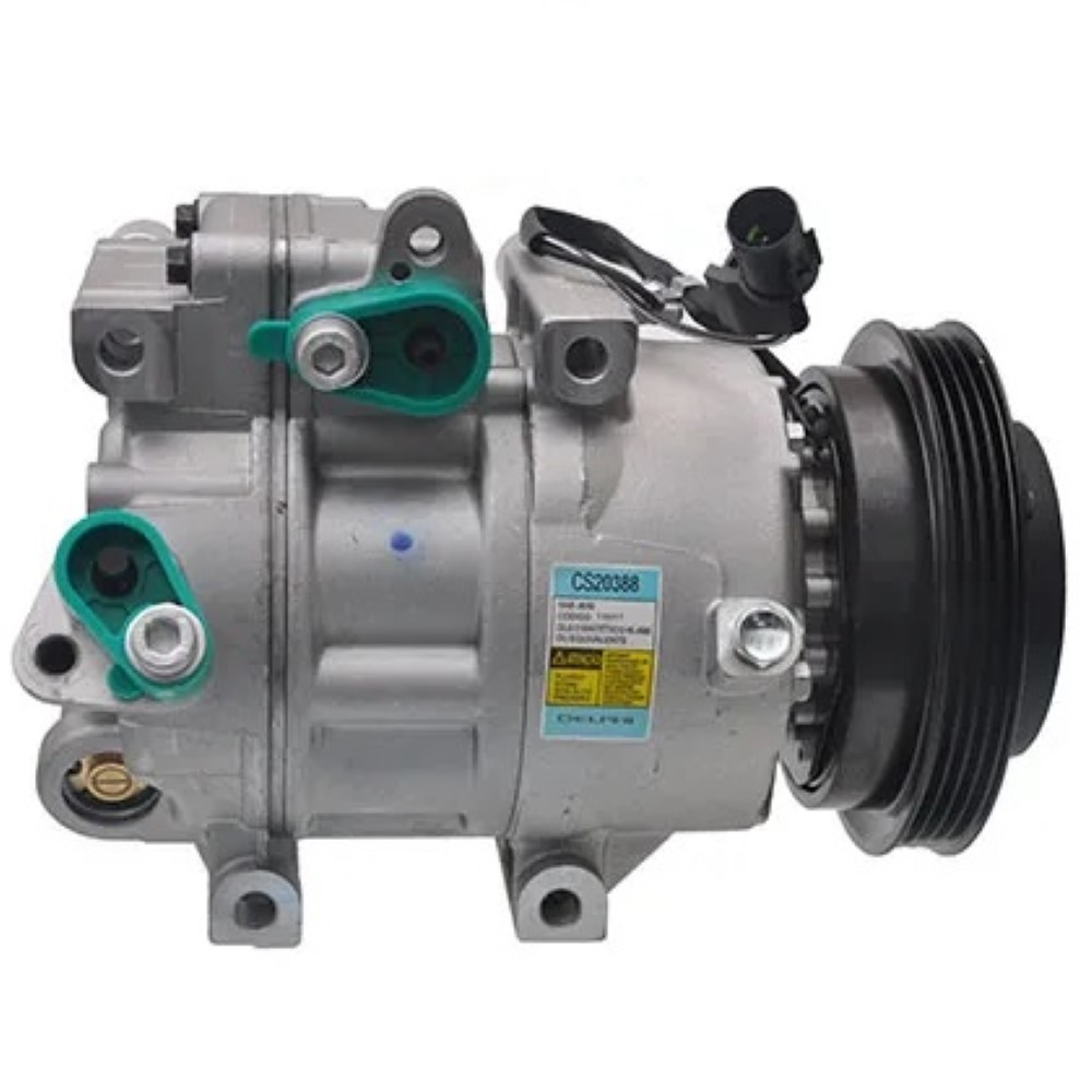 COMPRESSOR HYUNDAI I30 2.0 16V 2009 ATE 2012/ ELANTRA 2007 ATE 2012 VS16 POLIA 4PK 140MM 12V OEM: 97
