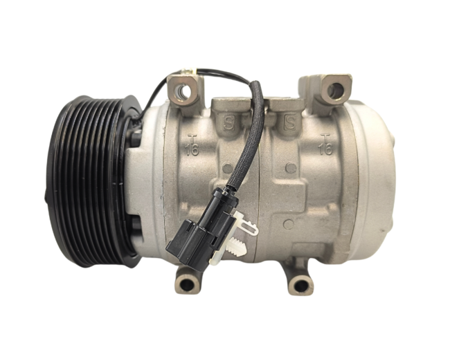 COMPRESSOR JOHN DEERE 10P15 PASSANTE 12V POLIA 8PK 120MM  OEM: DQ49620