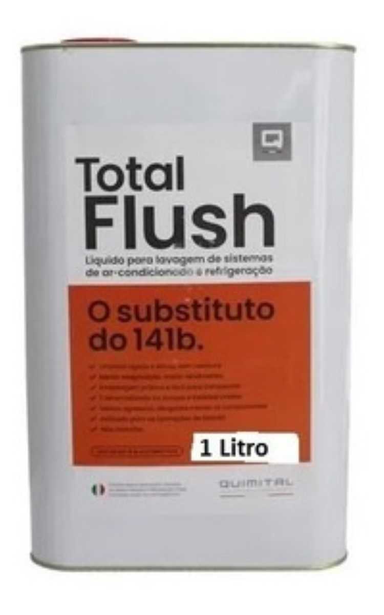 Gas sistema total flush gas para limpeza de sistema 1 litro