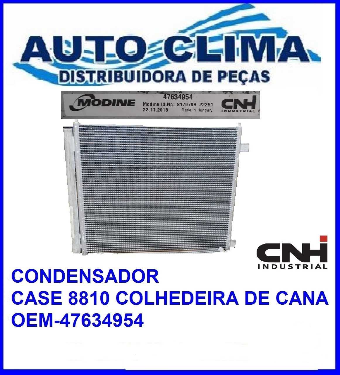 CONDENSADOR CASE 8810/ NEW HOLLAND CR8.90 TC5070 TC5080 TC5090 OEM: 47634954