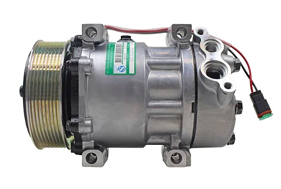 COMPRESSOR CAMINHAO SCANIA 1998 ATE 2007 8067/ 7980 24V 8PK 119MM OEM:1412263 / 1888034