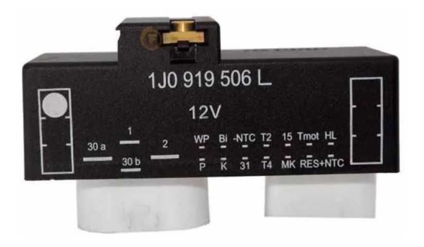 CENTRALINA RELE ELETROVENTILADOR VW GOLF 1999 ATE 2012/ AUDI A3 1999 ATE 2006/ BORA OEM: 1J0919506L
