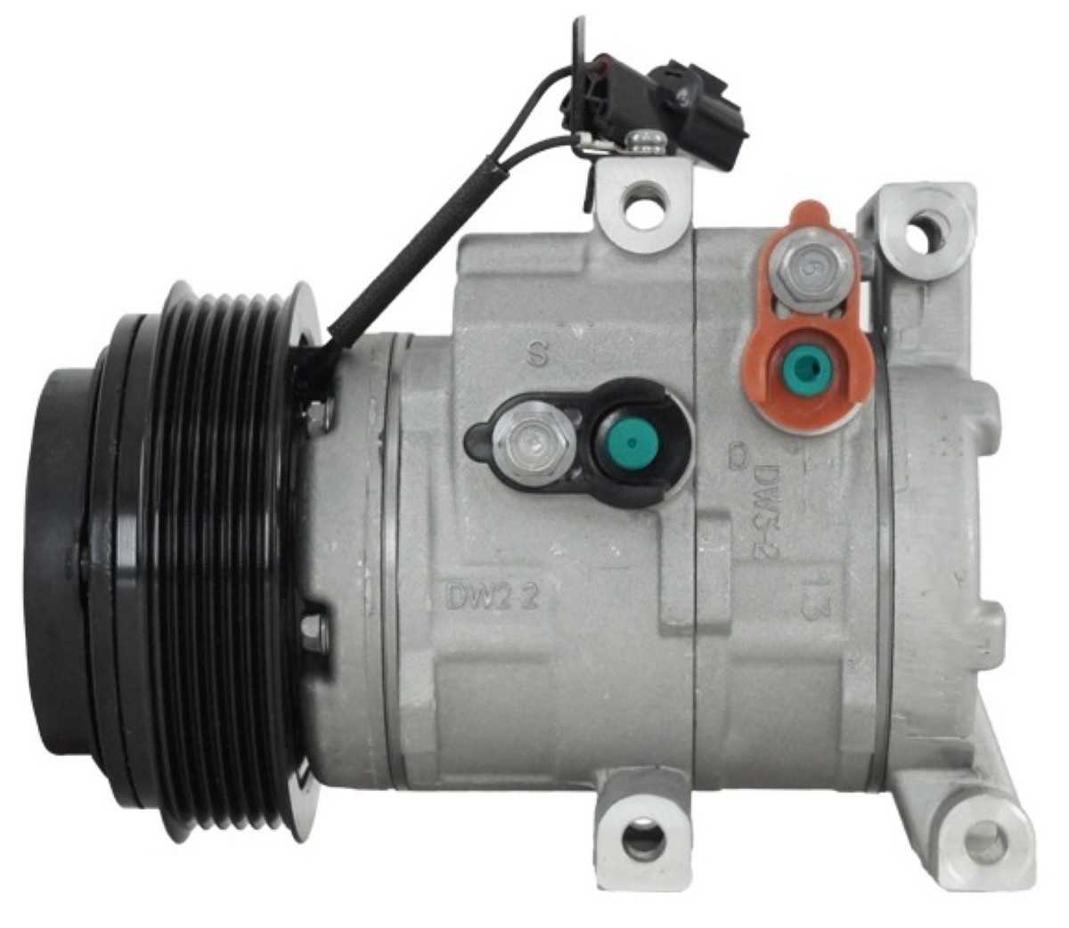 COMPRESSOR HYUNDAI HB20 1.6 2013 ATÉ 2019 12V 6PK 117MM OEM: 977011S200