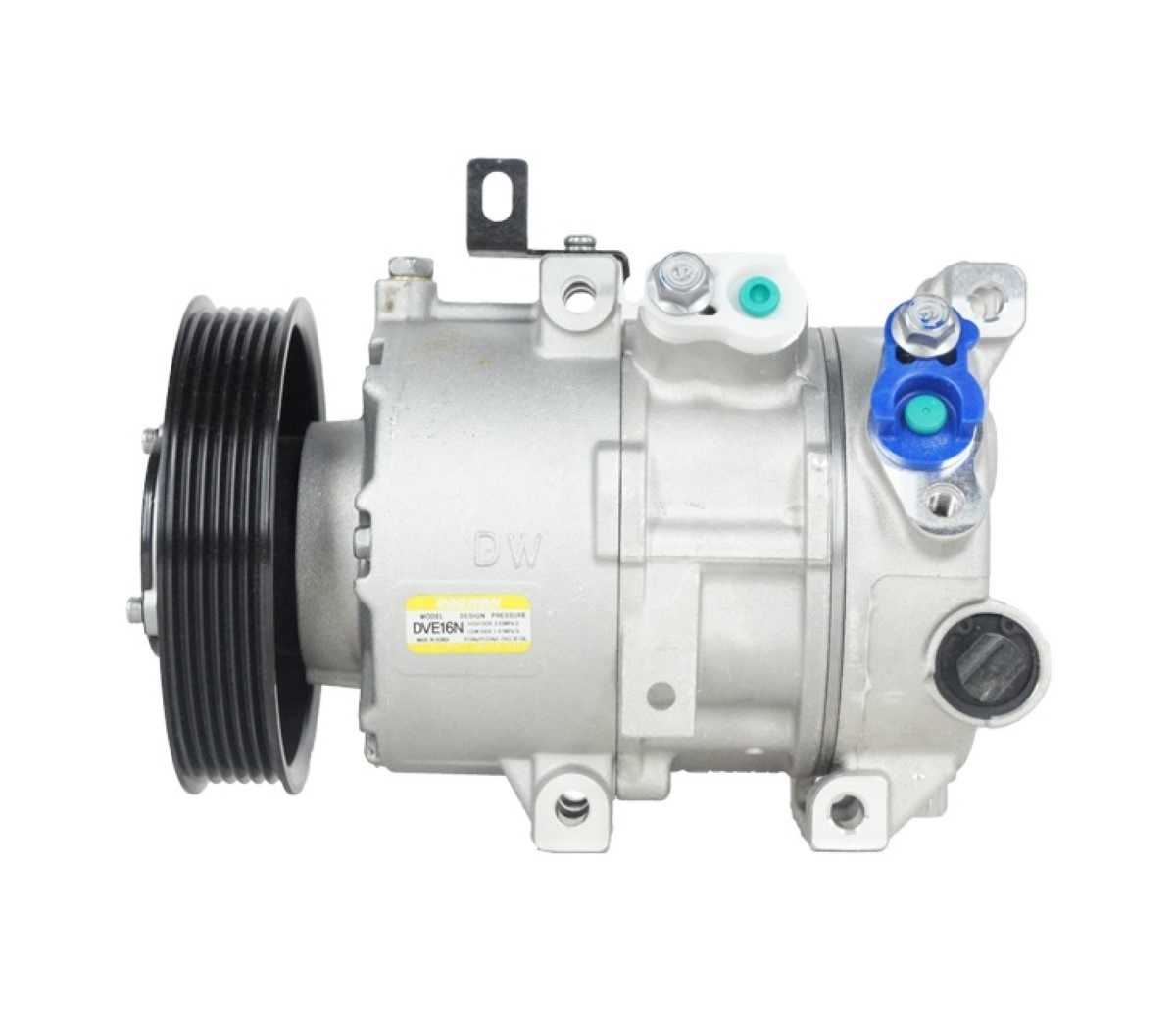 COMPRESSOR NEW TUCSON 1.6 16V TURBO GDI 2107>/ HYUNDAI CRETA 1.6 16V 2017> 12V POLIA 6PK 125MM OEM: 