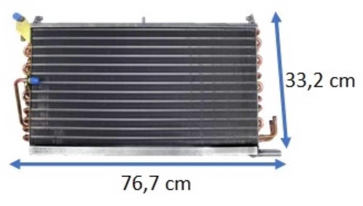CONDENSADOR TRATOR CASE MAGNUM 190/335/MX/T8/TG C/RADIADOR DE ÓLEO COBRE OEM-843