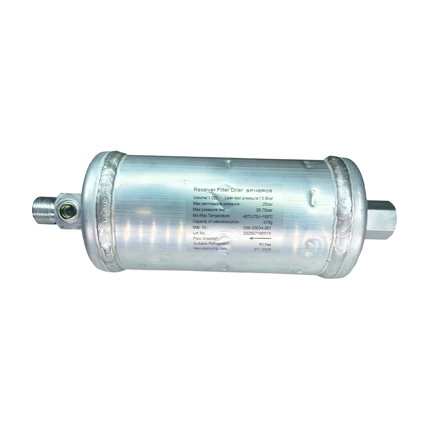 FILTRO SECADOR MICRO ONIBUS SPHEROS/VOLARE VALEO CC205 OEM: 03800034000 / 038-00034-001
