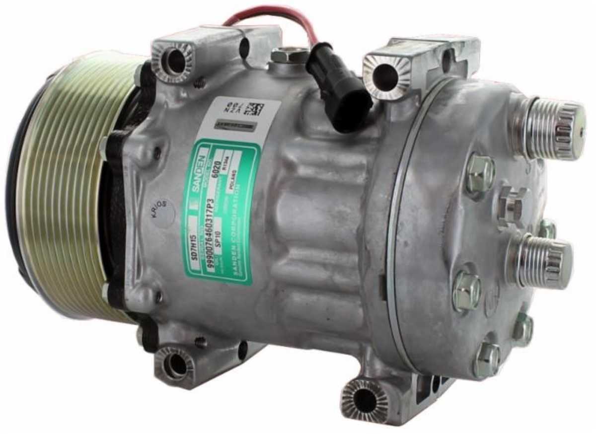 COMPRESSOR NEW HOLLAND T7/CASE PUMA,MAXXUM 12V 10PK OEM-87709773/87300121 6020