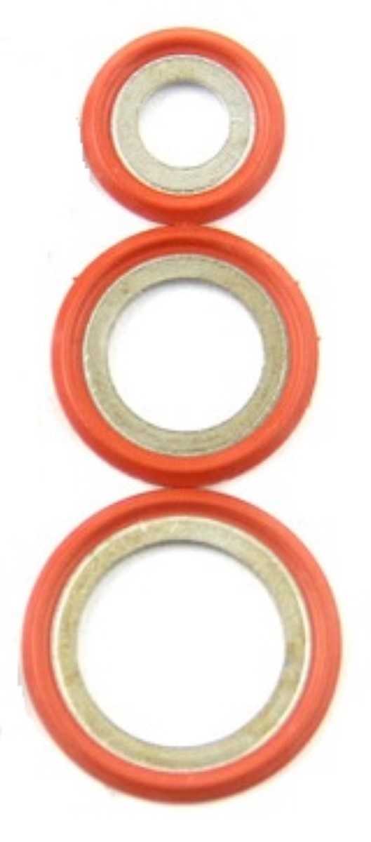 Arruela de Vedação Ford New Ka/New Fiesta/New EcoSport/Focus/Edge/Fusion/Ranger/Bronco 6mm/8mm/10mm — Kit 3 Peças