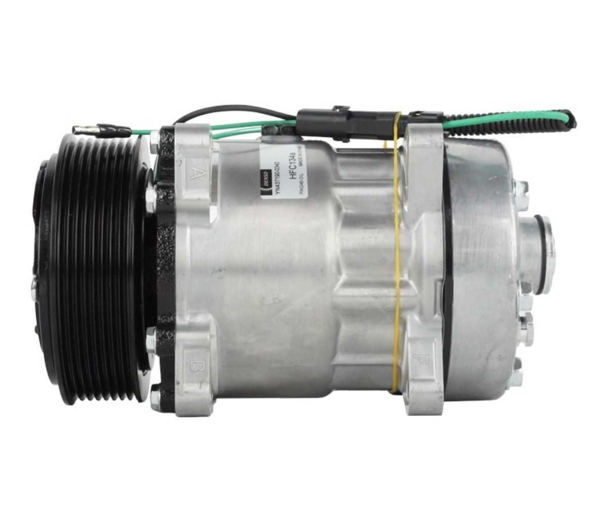 COMPRESSOR 7H15 8 ORELHAS 24V SAIDA FLEX 8PK 119MM "SANDEN 4866"