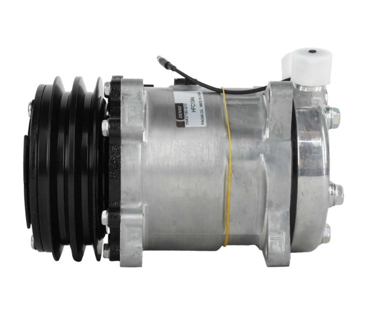 COMPRESSOR 5H14 8 ORELHAS 24V SAIDA CIMA 2A 132MM