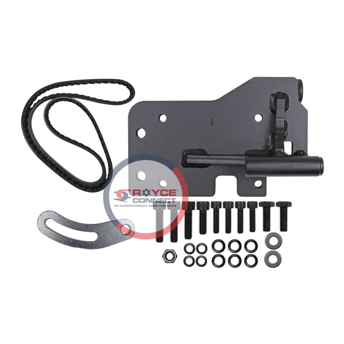 KIT SUPORTE COMPRESSOR 5H14/ 7H15 ORELHA POLIA 8PK FIAT DUCATO 2.3 2010 ATE 2017/ CITROEN JUMPER 2.3