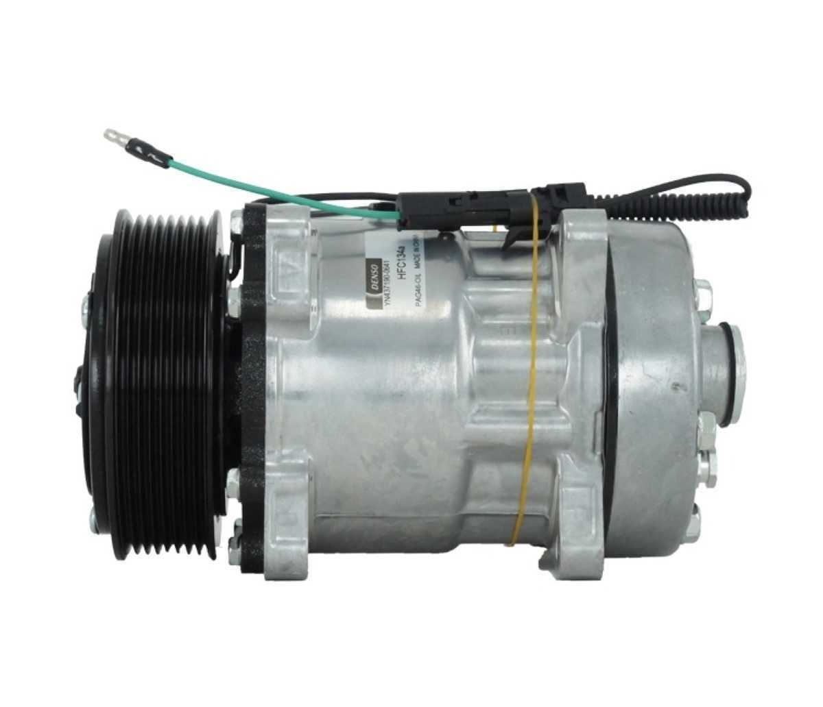 COMPRESSOR - 7H15 8 ORELHAS 12V SAIDA FLEX 8PK 119MM "SANDEN 4864"