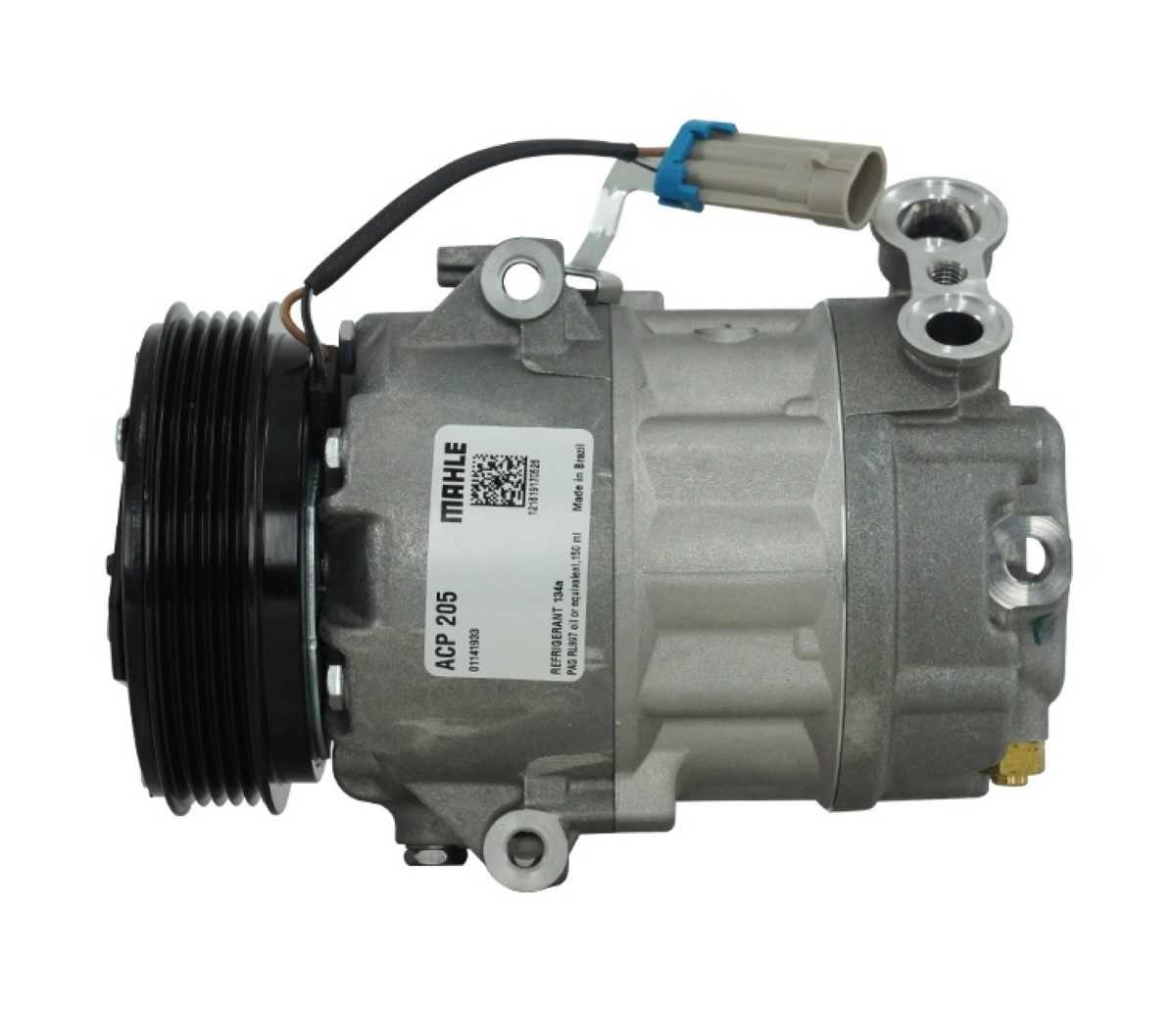 COMPRESSOR CHEVROLET CELTA 2009 EM DIANTE/ PRISMA 2009 ATE 2013/ CORSA CLASSIC 2009 EM DIANTE - 12V POLIA 5PK 110MM OEM: 94702371
