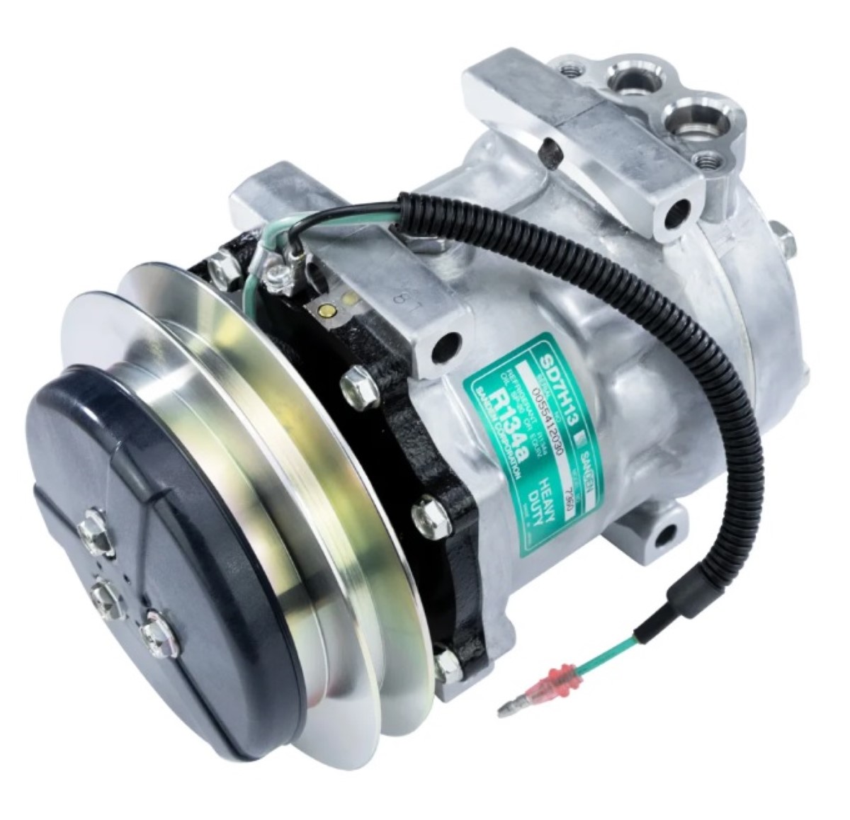 COMPRESSOR 7H13 U7360 RETROESCAVADEIRA NEW HOLLAND LB-90/ E215LC/ CASE/ CATERPILLAR ESCAVADEIRA 321/