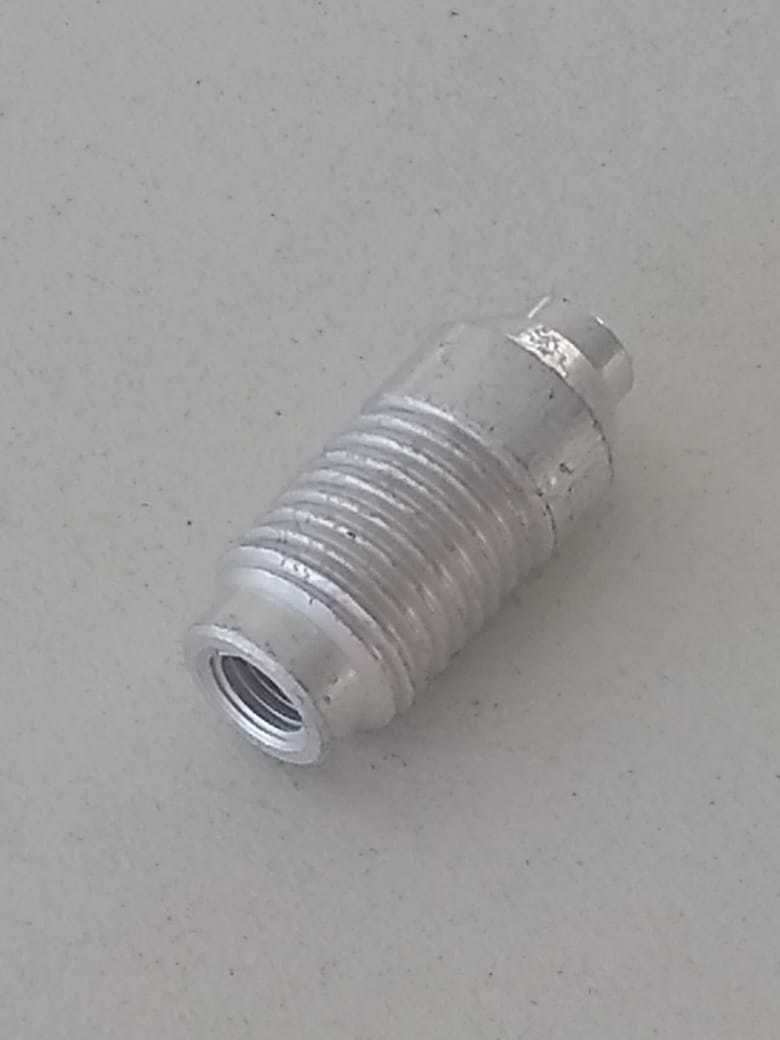 VALVULA P/SOLDA ROSCA R12 ALUMINIO C/NUCLEO C/TAMPA