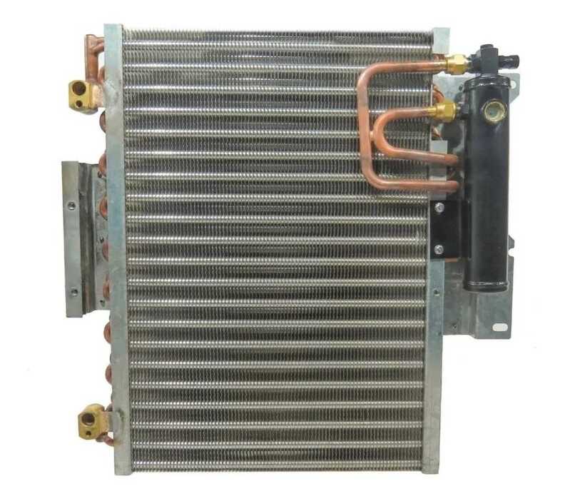 CONDENSADOR NEW HOLLAND TRATOR SERIE T7/ CASE PUMA C/FILTRO SECADOR REMOVIVEL 