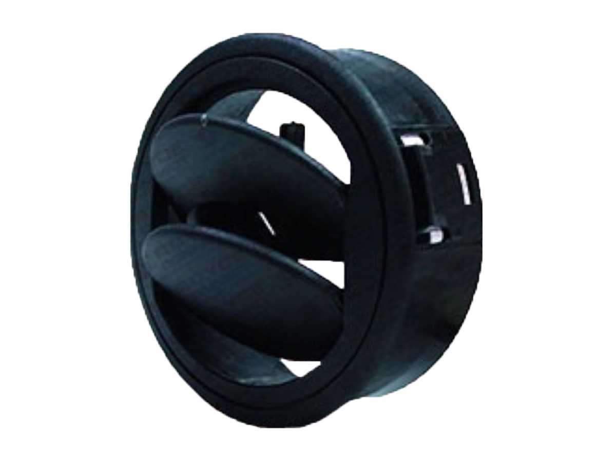 DIFUSOR - UNIVERSAL COM BOCAL REDONDO PRETO 85X70X62M