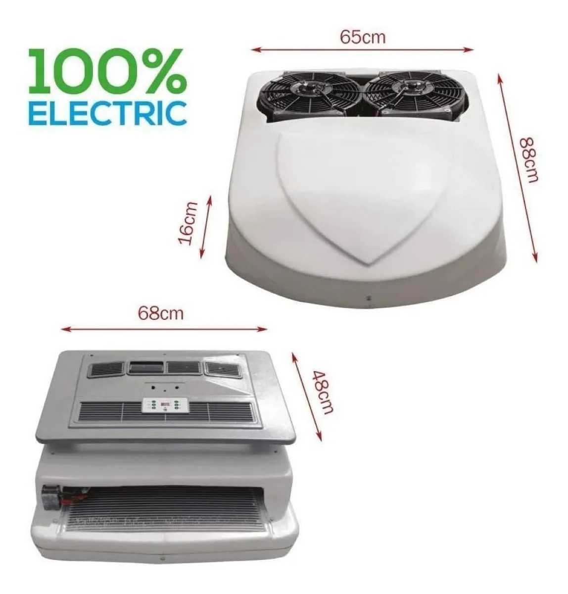 CAIXA EVAPORADORA TETO ELETRICA 12V 12000 BTU