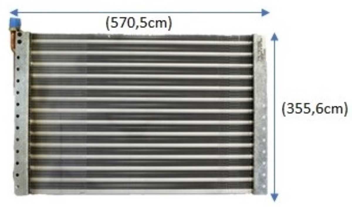 CONDENSADOR VALTRA BH BM 110 G3 2016 EM DIANTE PEQUENO COBRE OEM: 86670101